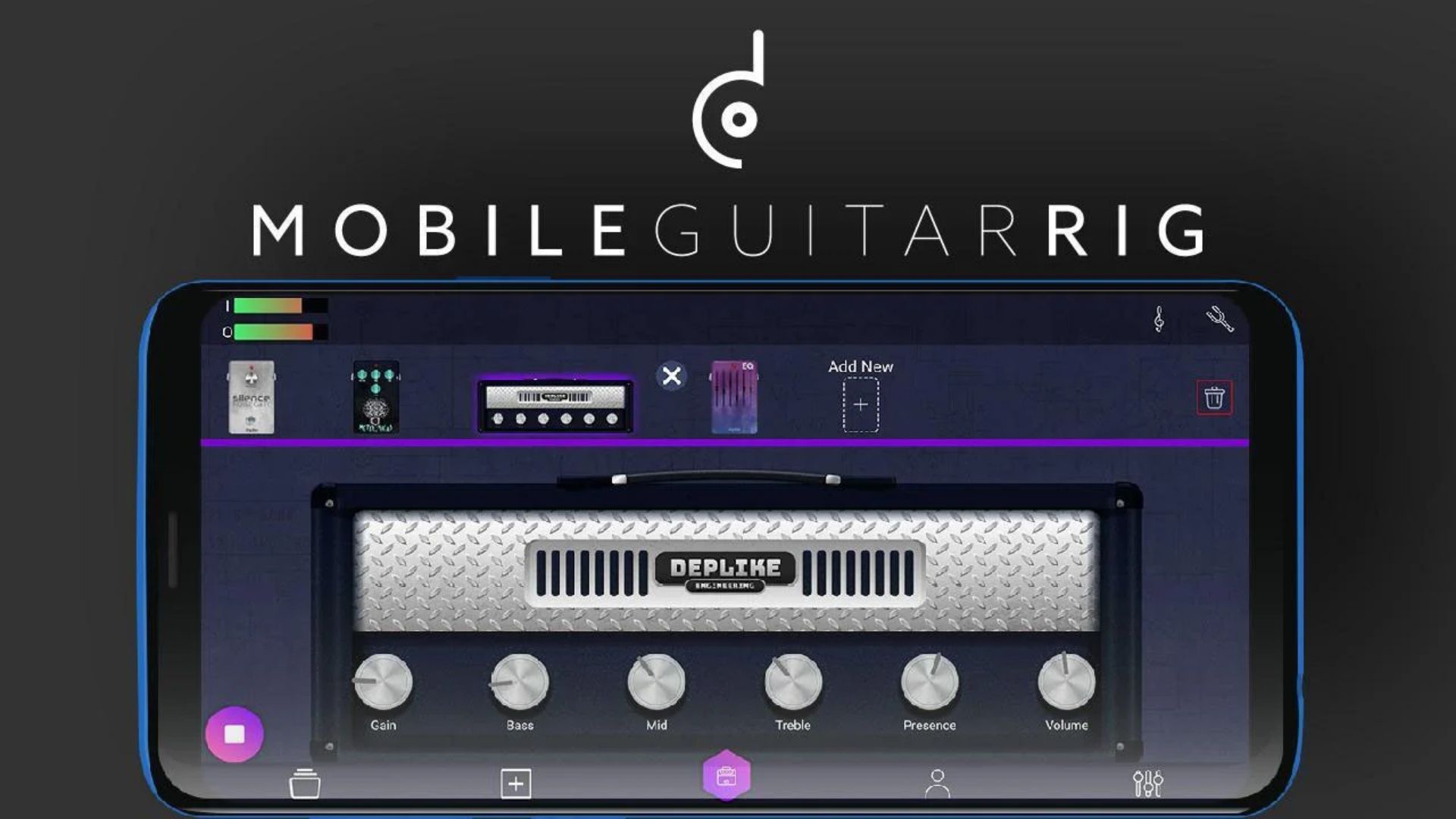 Deplike Guitar FX and Amps Mobile App for Android & iOS